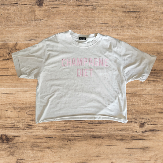 "Champagne Diet" Crop Top