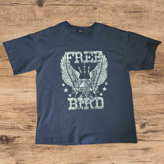 Free Bird Eagle Oversized Graphic Tee