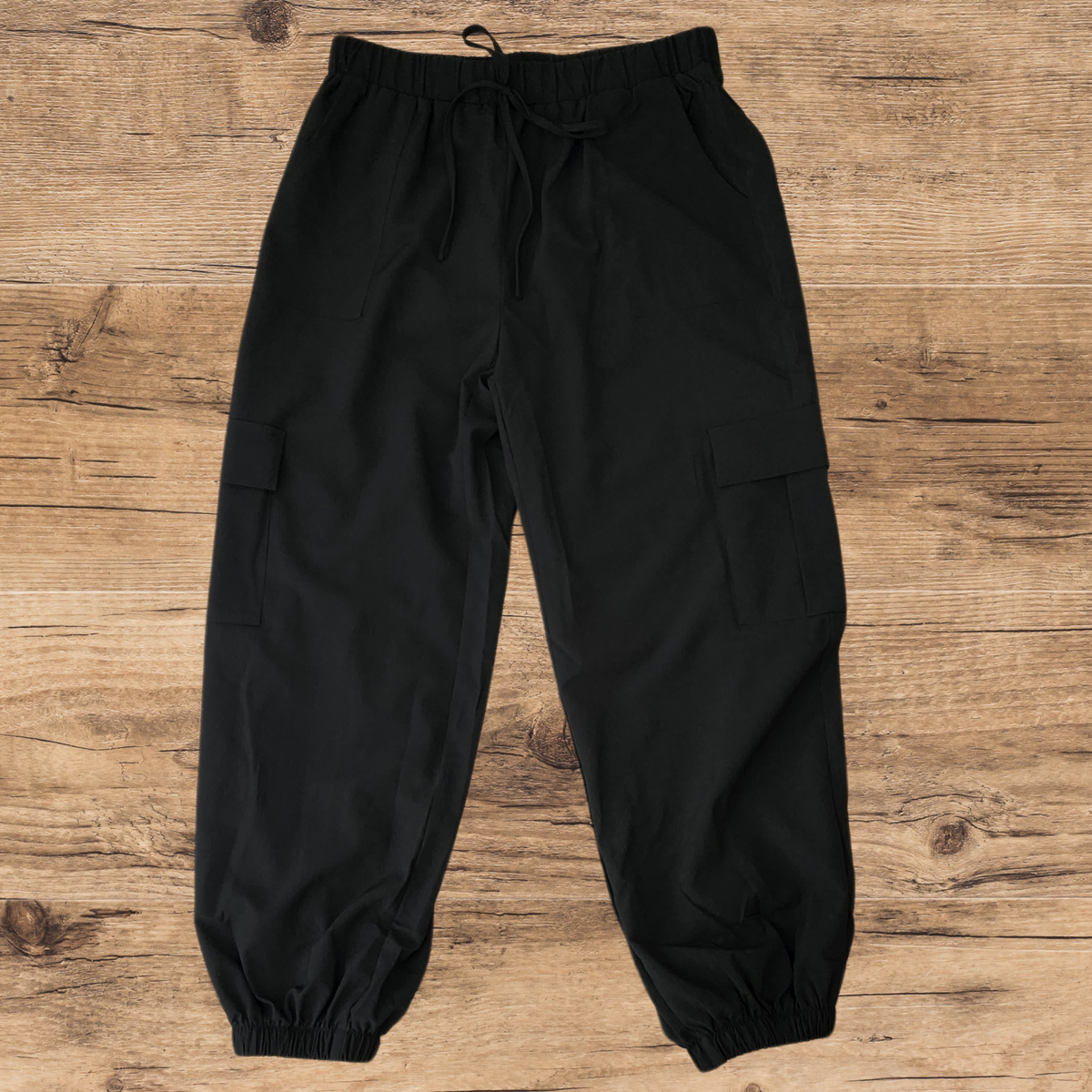 Black Pocket Casual Work Pants – Kins & Clo